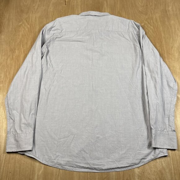 Untuckit Mens Light Gray Long Sleeve Button Up Dress Shirt Size XXL - Picture 4 of 4